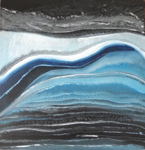 orage,laurence caron,huile